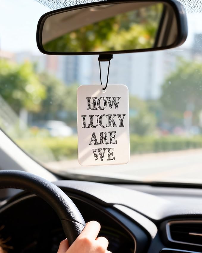 Car Air Freshener Cute Black Lace Bow Coquette Girly 5pcs Automotive Accessories Car Interior Hanging Scents Mirror Decor for Women Teen Girls