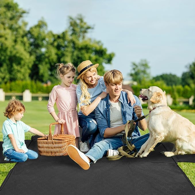 Mancro Dog Hammock for Car, 2026 Upgraded 600D Heavy Duty Waterproof & Scratch-Resistant Dog Car Seat Cover, Back Seat Pet Cover for Dogs with Sedan, Trucks and SUVs, Standard, Black All