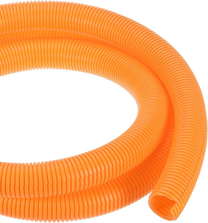 DMiotech 10ft Wire Loom Split Tubing 1 1/2 Inch(38 Mm) ID, Cord Protectors from Pet Flexible Conduit Cable Management for Office, Home, Garden, Orange