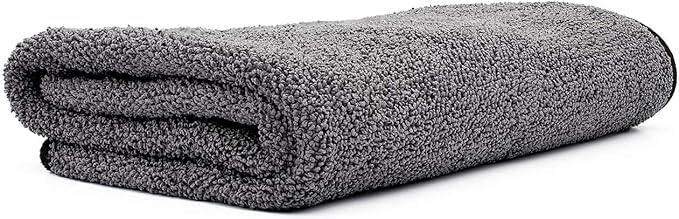 The Rag Company - Double Twistress (2-Pack) Professional Korean 70/30 Blend, Twist Loop Microfiber Drying Towels Car Detailing, Lint-Free, Streak-Free, Multipurpose Use, 850gsm, 20in x 24in, Grey