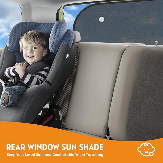 2026 New Upgrade Car Shades for Back Windows Baby 43.3"x23.6"(1 Pack),Rear Window Sun Shade,Car Window Shades Can Blocks 99.98% UVR,Sun Shade Windshield,Glare Shield Protection