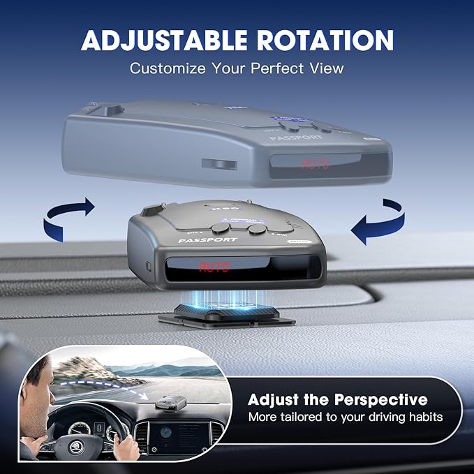Upgraded Magnetic Radar Detector Mount with N52 Strong Magnets, Radar Detector Dash Mount for Uniden, Cobra, Escort, Valentine One, and Other Radar Detectors, Unobstructed View, Shockproof and Stable