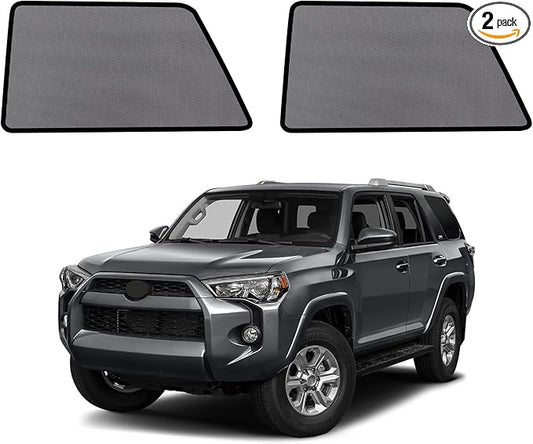 Car Window Shades for 2011-2023 4Runner - Rear Side Window Sun Shade for Baby, Breathable Mesh Car Privacy Window Covers, UV Protection & Heat Insulation for Road Trips Napping Camping (2 PCS)