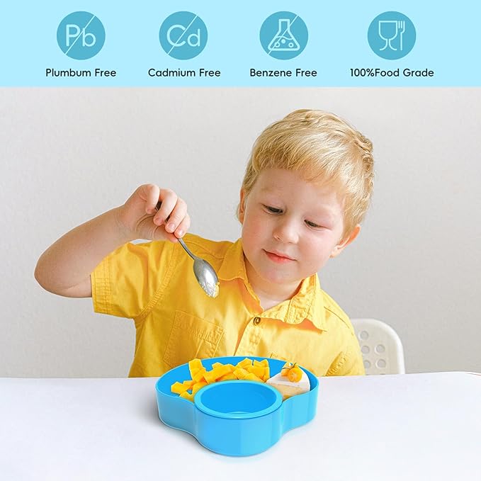 Car Seat Snack Tray for Kids: Kids Car Travel Tray with Cup Holder, Toddlers Road Trip Essential, Snacks Food Plate for Stroller, SnackTray with a Cup Holder (2, Sky Blue)