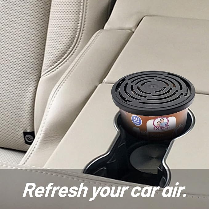 Car Air Freshener: Pugie Coconut Scent | Car Scents | Odor Eliminator Essential | Long-Lasting | Strong Fragrance | For Home Closet | 1.5 Oz | Pack of 4