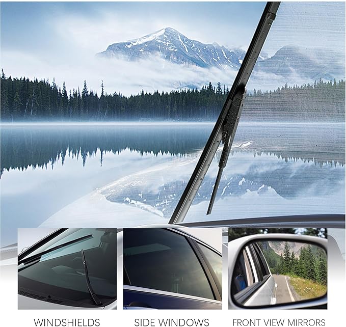 Clear Vision Windshield Cleaner, ClearVision Car Glass Cleaner, Automotive Oil Film Cleaning Brush for Car Windows, Improves Glass Clarity and Visibility(2Pcs)
