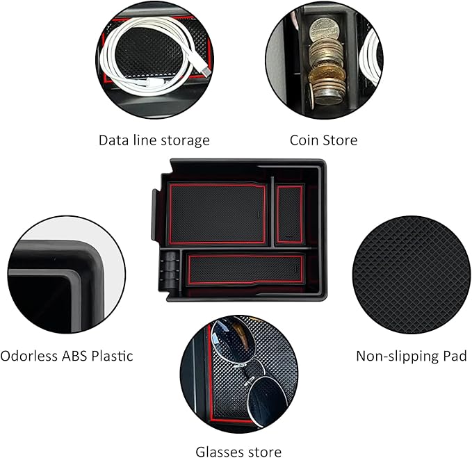 JOJOMARK Compatible with Hyundai Palisade Accessories Center Console Tray Organizer fits for 2022 2021 2020 Hyundai Palisade, Interior Storage Accessories