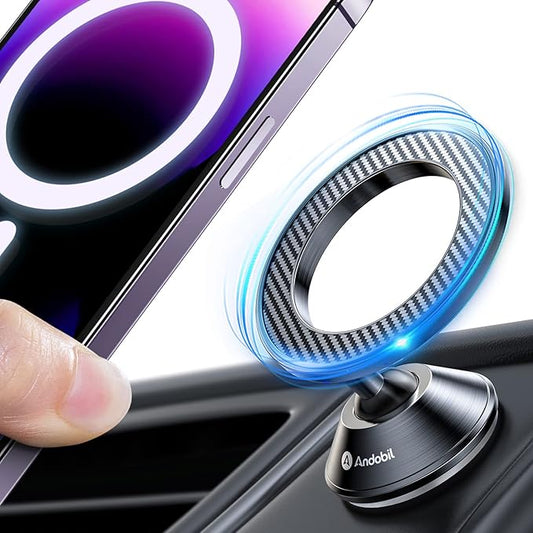 andobil for Magsafe Car Mount [20 Strongest Magnets & Upgraded 3M Adhesive] Dashboard Magnetic Car Phone Holder for iPhone 17 Pro Max 16 15 14 13 12 Cell Phone Holder Car for Samsung Galaxy S26/S25