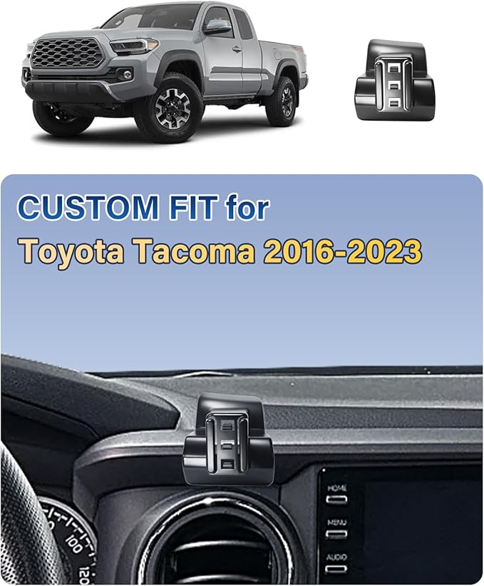 SKYLOTEC Phone Holder for Toyota Tacoma 2016-2023 Accessories Car Magnetic Phone Mount Compatible with MagSafe, Strong Magnets Fast Wireless Charger Cell Phone Base