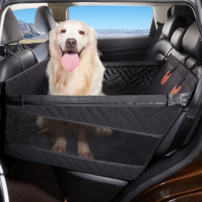 YJGF Large Dog Car Seat Large Size Dog,Pet Car Seat Cover for Back Seat Extende,Pet Booster