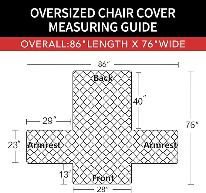 Easy-Going Oversized Chair Sofa Slipcover Reversible Sofa Cover Water Resistant Couch Cover Furniture Protector Cover with Elastic Straps for Pets Dog (Oversized Chair, Brown/Brown)