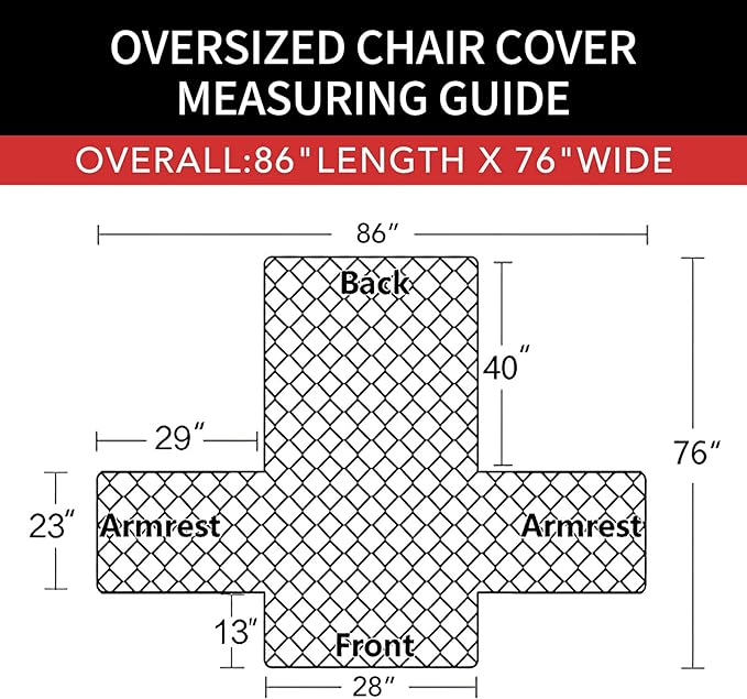 Easy-Going Oversized Chair Sofa Slipcover Reversible Sofa Cover Water Resistant Couch Cover Furniture Protector Cover with Elastic Straps for Pets Dog (Oversized Chair, Navy/Navy)