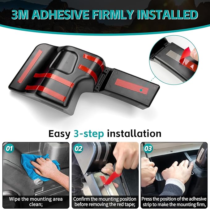 Rear Trunk Organizer Tray Compatible with 2018-2023 Jeep Wangler JL JLU 4XE Rubicon Sahara 4 Door, Wheel Well Storage Box Cargo Organizer Accessories for Jeep Wangler JL (Left + Right)