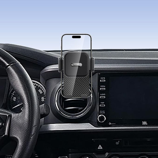 SKYLOTEC Car Phone Holder for Toyota Tacoma 2016 2017 2018 2019-2022 2023 Accessories Automobile Cradles Phone Mount, Cell Phone Base Not Block Air Vent