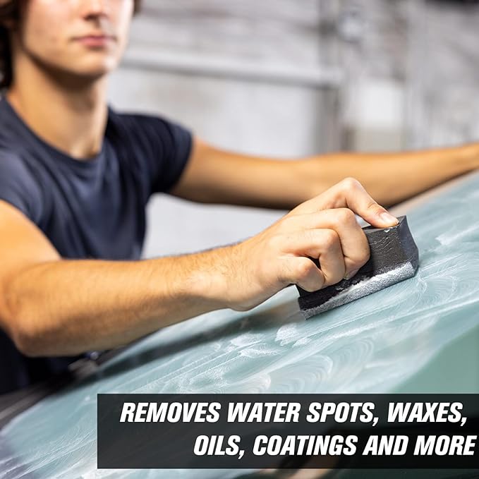 Invisible Glass 91411 Glass Stripper – Hard Water Spot Remover – Strips Coatings, Waxes, Oils & Road Film – Preps Windshields for Rain Repellent & Ceramic Coating, 4 Fl Oz (Pack of 2)