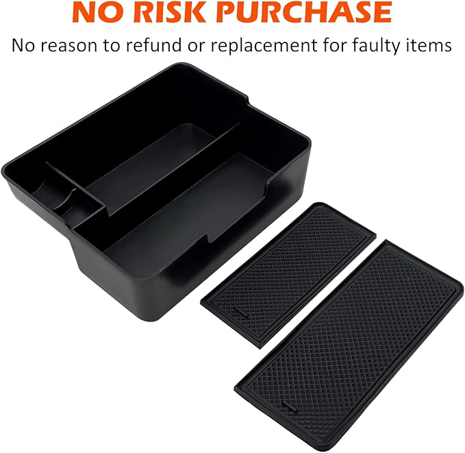 JOJOMARK Compatible with Tesla Model 3/Y Accessories Center Console Organizer Tray Fits for Tesla Model 3 2017 2018 2019 2020 /Model Y 2020 （The cover closed Rotary version）