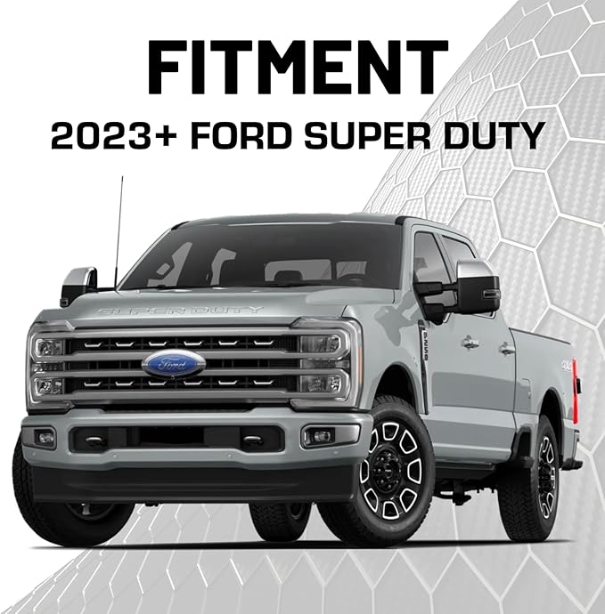 Bulletpoint RubiGrid Metal Dash Mount Phone Holder Multi-Device Mount Compatible with 2023+ Ford Super Duty (Spring-Loaded)