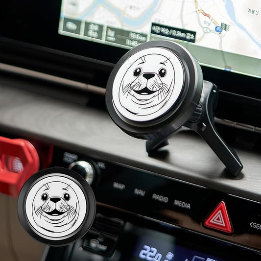 Qi2 Certified 15W Wireless Car Charger with Peltier Cooling, MagSafe Compatible Magnetic Car Mount, Strong N52 Air Vent Phone Holder for iPhone 17/16/15/14 Pro Max, Galaxy S26/S25(Harp Seal)