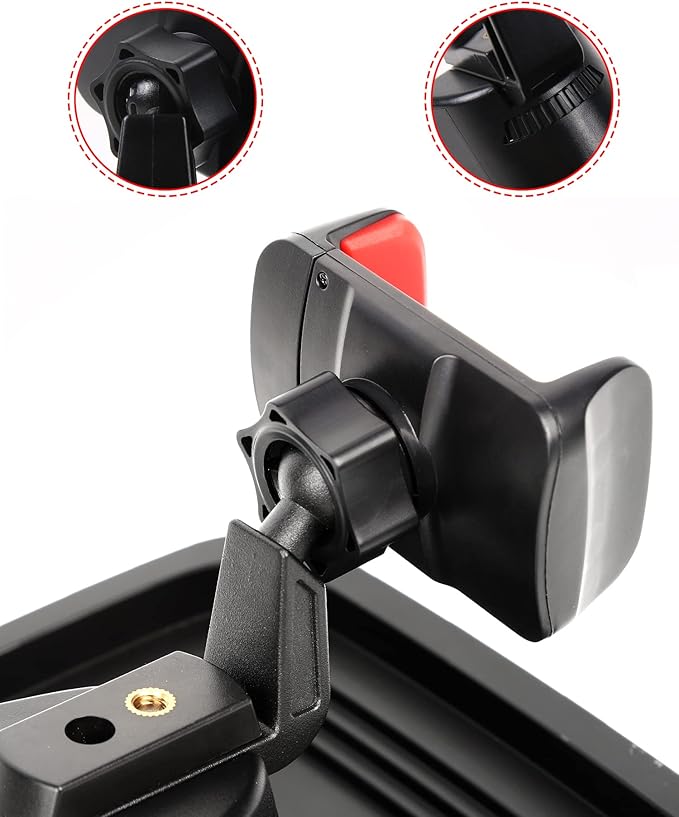 JeCar JK Phone Holder Upgrade Dash Cellphone Mount Interior Accessories for Jeep Wrangler JK JKU 2011-2018, Black