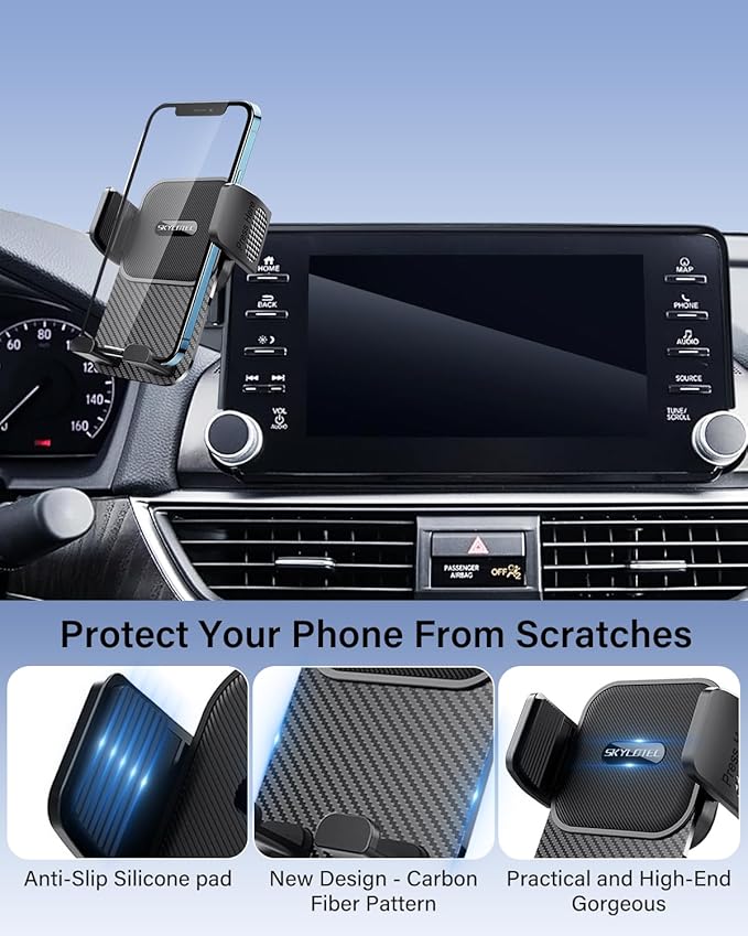 SKYLOTEC Car Phone Holder for Mazda CX-5 CX5 2021 2022 2023 2024 2025 Accessories 10.25-Inch Screen Fixed Clip, Automobile Cradles Phone Mount, Cell Phone Base Not Block Air Vent