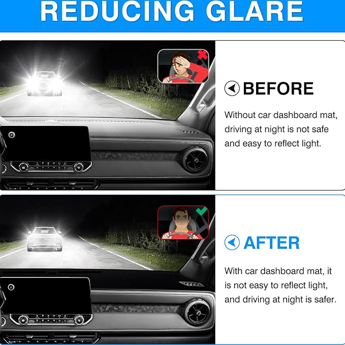 Autorder Dashboard Cover Mat for 2023 2024 2025 2026 Chevy/Chevrolet Colorado Accessories Dash Cover Upgrade Velvet Dash Mat Sunshade Glare UV Rays Protector
