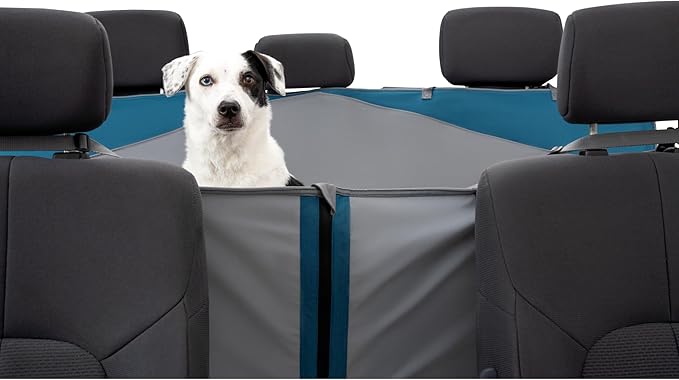 Kurgo Wander Dog Hammock Car Seat Cover for Pets, Pet Seat Cover, Car Hammocks for Dogs, Water-Resistant (55" Wide, Black)