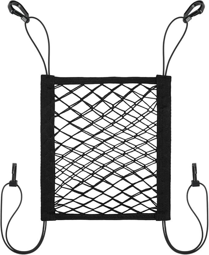 Dog Car Net Barrier Stretchable Mesh Dog Car Barrier For Suv Easy Install Elastic Cars Divider For Dogs with Storage Mesh Safer Driving Separates Pets From Passengers For Safely Cars Suvs Vans