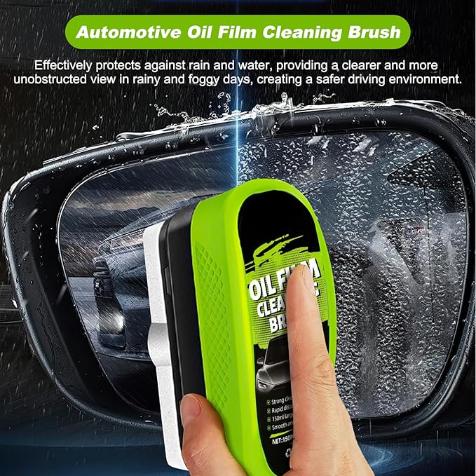 Oil-Free Car Glass Brushes,Upgrade 2.0 Clearvision Car Windshield Cleaner,Oil Film Cleaning Brush For Car Windows,Clearvision Cars Windshield Cleaner Tool Prevents Rain And Fog