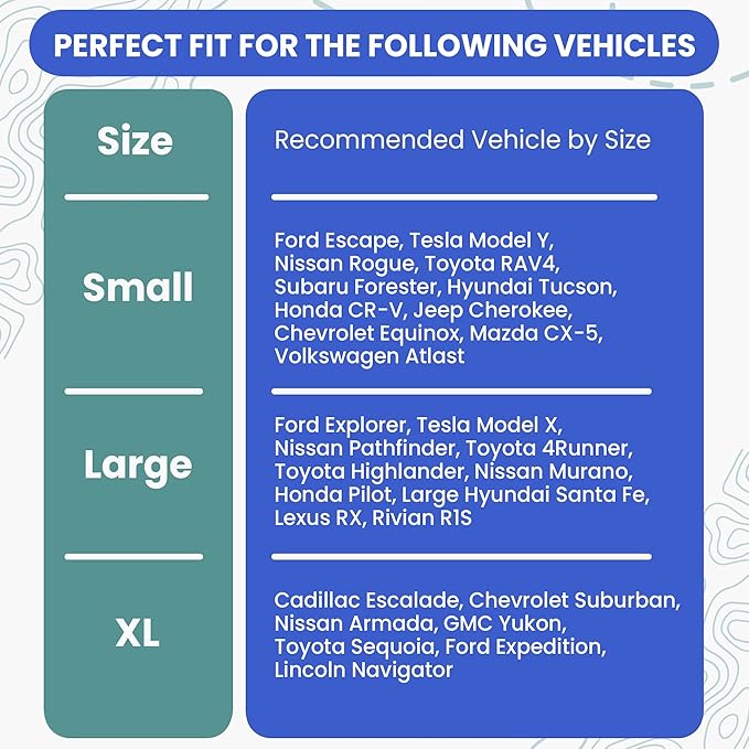 4Knines Split Cargo Liner for SUV – For Dogs & Pets, Heavy-Duty, Waterproof Trunk Mat & Cargo Cover – Fits 60/40 Split Bench & Armrest Pass-Through – Machine Washable, Non-Slip, Durable (Large, Black)