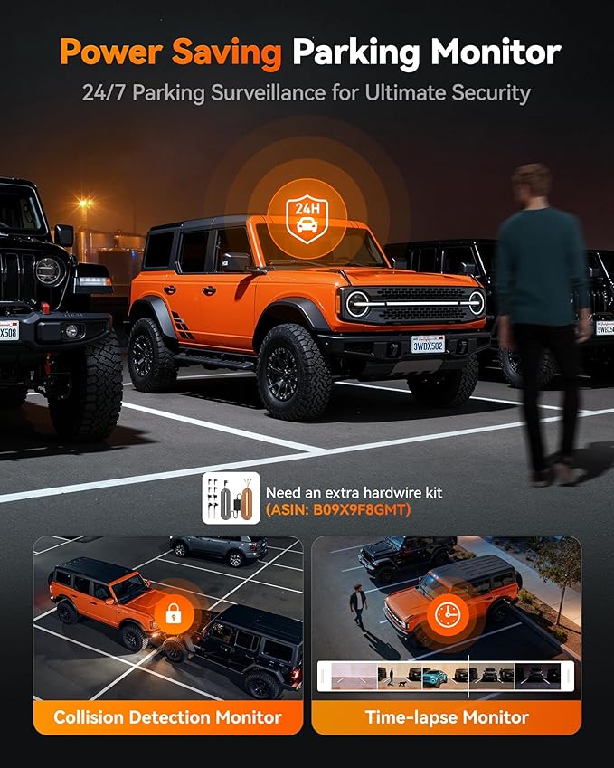 WOLFBOX X5 3 Channel 4K HDR Dash Cam, STARVIS 2 IMX678 8MP Night Vision, 4K+2.5K+1080P Front and Rear Inside Car Camera with 128GB Card and GPS, Support Voice Control, Touch Screen and 5.8GHz WiFi