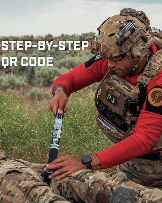 Snakestaff Systems Tourniquet - ETQ Gen 2 Made in The USA | EDC Gear for Trauma Kits, Tourniquet Kits, and Medical Emergency Bags | Blue Trainer (1 Inch)