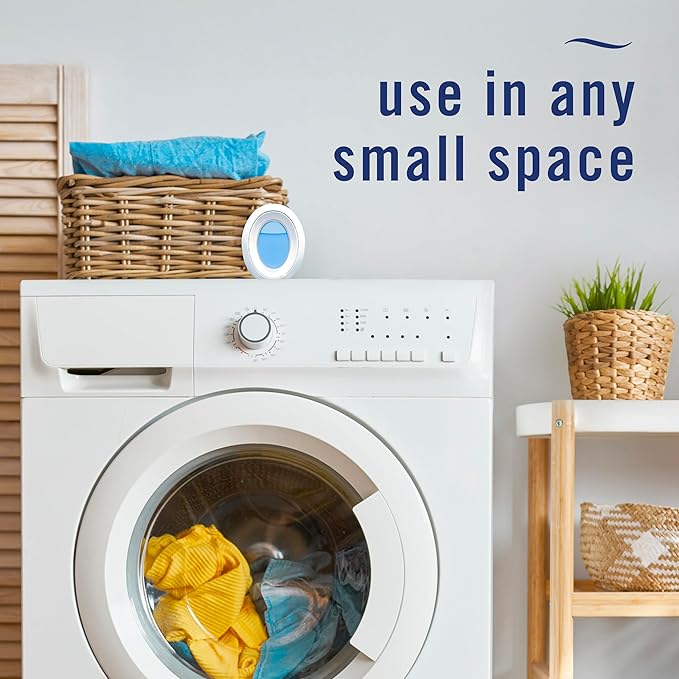 Febreze Bathroom Air Freshener, Odor-Fighting, Plug In Alternative, Air Fresheners for Small Spaces in Home, Bathroom, Kitchen, & Closet, Pet & Litter Box Odor Fighter, Refresh & Energize Scent, 4ct