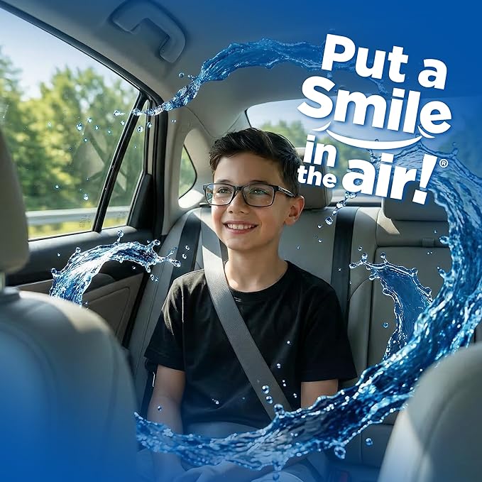 Little Pup 96603-6PK Ocean Splash Scent, Car Air Freshener, Clips to A/C Air Vent, Alcohol-Free Fragrance Oil, Non-Hazardous and Non-Toxic Plastic, Set of 6