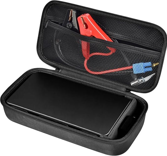 casmilee Case for Halo Bolt 58830/57720/ Air 58830/ ACDC Max 55500/ PaL 1000/ Air+ 1750/ Ultimate 2 Portable Emergency Power Kit, Holder for Car Jump Starter and Extra Accessory- Black (Box Only)