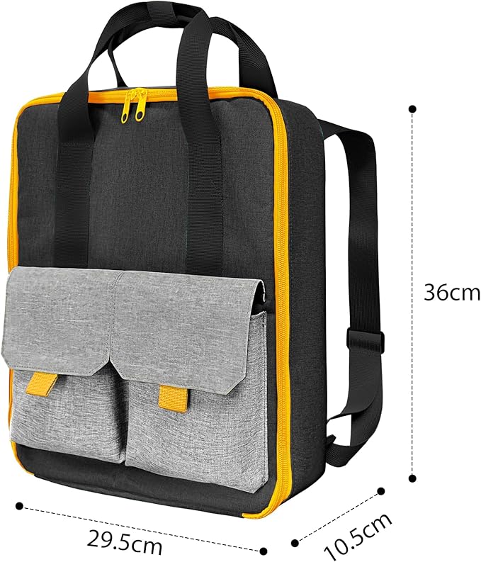 KISLANE Car Storage Backpack Organizer with Elastic Slots – Portable Backpack Carrying Case for 1:64 Scale Cars, Hands-Free Travel Storage Bag for Collection and Organization