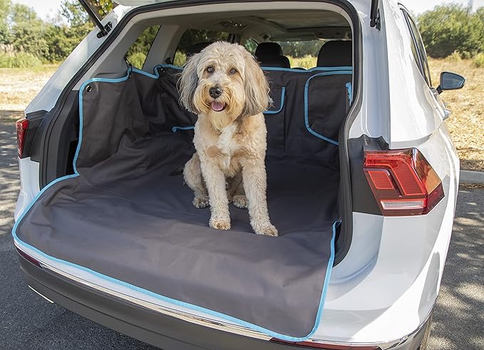 Sherpa Water-Resistant Car Trunk & Cargo Area Protector Cover, Car & Travel Accessory - Non-Slip Backing, Easy Install, Storage Pocket, Adjustable Straps & Fasteners - Charcoal Gray, Cargo