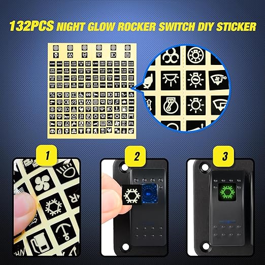 Nilight 4 Gang Rocker Switch Panel Waterproof Pre-Wired Aluminum with PD Type C and USB Cigarette Lighter Socket Voltmeter 12V 24V ON Off for Car Trucks Boats RVs