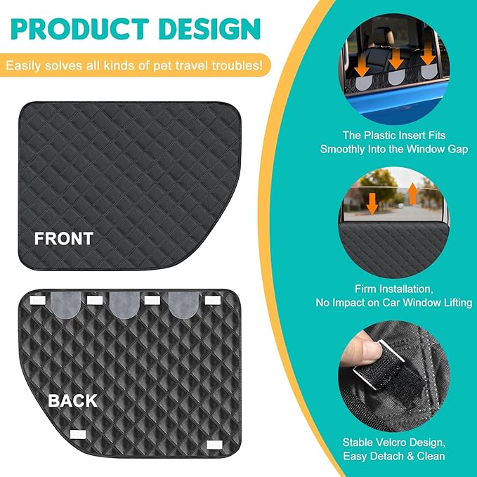 Dog Car Door Protector, 2 Pack Oversized Thickened Door Protectors for Dogs and Pets, Scratch-Resistant, Waterproof, Stain-Resistant Door Covers for Large SUV/Truck/, XL Size
