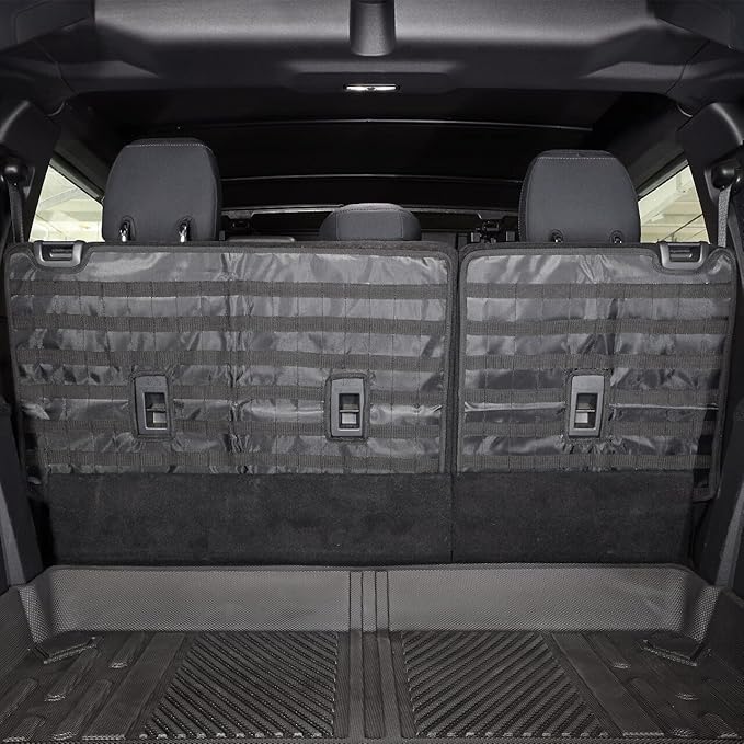 IAG I-Line Rear Seat Back Organizer (bags not included) for Ford Bronco 2021+ 4 Door (Not Sport)