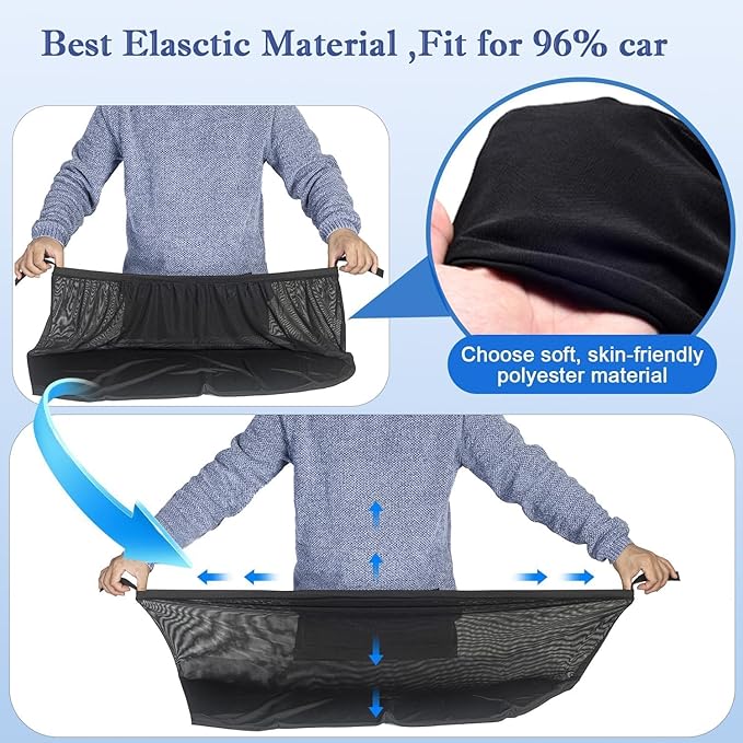 Car Rear Side Window Shades for Pickup Truck, Window Covers Screens, Reduce Sun Rays,Sun Glare,Privacy Protecstion