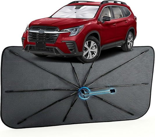 Car Windshield Sun Shade for Subaru Ascent 2020-2026 –[Reflective Coated Fabric] Sunshade Umbrella for Front Window, Car Shades Sun Visor Keep Car Cool and Protects Interior, 1:1 Exact Fit