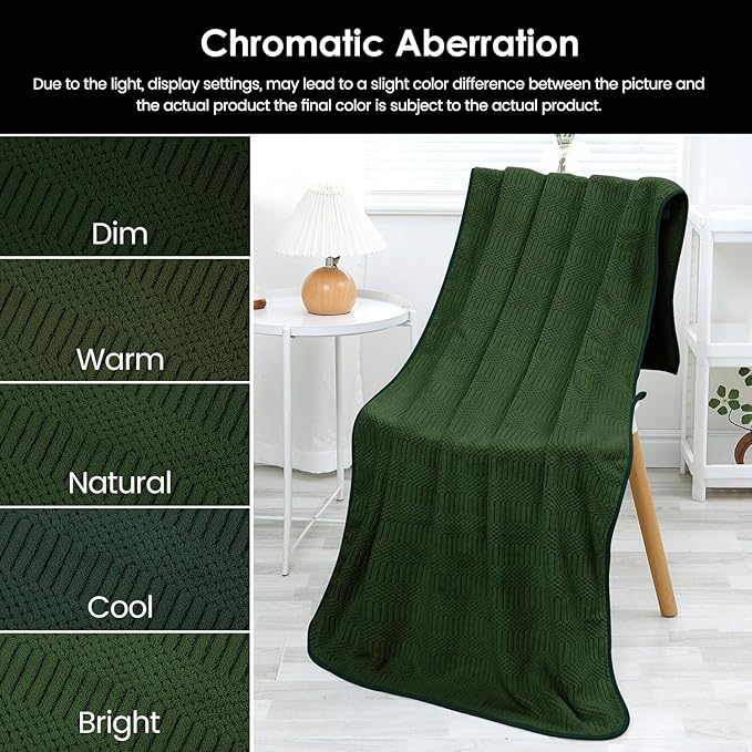 JML Microfiber Bath Towels Set of 4, Large Bathroom Towel for Adult, 30" x 60", Soft, Super Absorbent and Fast Drying, Use for Hair Wrap, Sport, Fitness, Yoga, Diamond Cross Grid Olive-Green