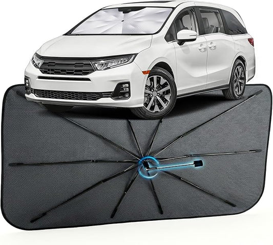 Car Windshield Sun Shade for Honda Odyssey 2018-2026 –[Reflective Coated Fabric] Sunshade Umbrella for Front Window, Car Shades Sun Visor Keep Car Cool and Protects Interior, 1:1 Exact Fit