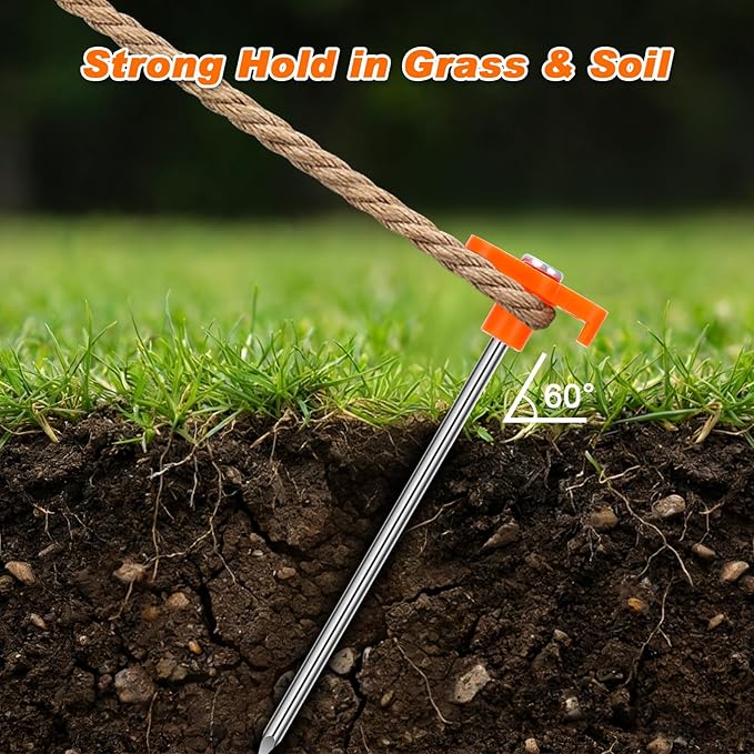 Dog Car Barrier &7 Inch Tent Stakes 10 Pack