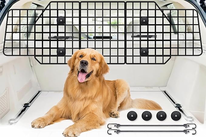 Dog Car Barrier &7 Inch Tent Stakes 10 Pack