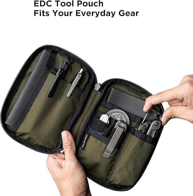 ALPAKA Admin Pouch Pro - Small Tool Pouch with Smooth Zipper, Weatherproof Storage for Electronics, Cables, EDC Organizer, Travel Accessories