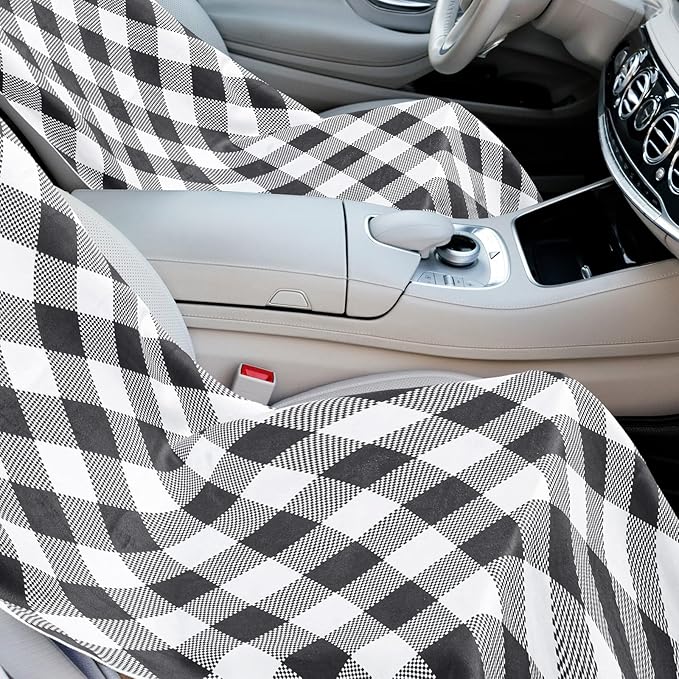 Hahafelt Car Seat Towel Covers with Storage Bag 63 x 32 Inch Athletic Running Towel Seat Sweat Washable Non Slip Cover Gift for Car Outdoor Sport Activities