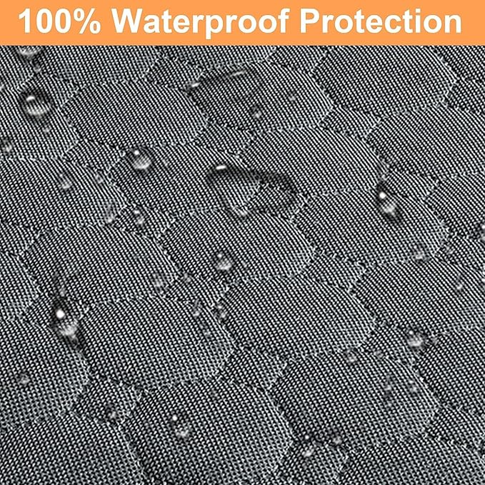 Mancro Dog Car Seat Cover, 2026 Upgraded 600D Heavy Duty Waterproof & Scratch-Resistant Dog Hammock for Car, Back Seat Pet Cover for Dogs with Sedan and SUVs, X-Large, Grey