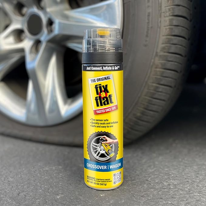 Fix-A-Flat S60430-6PK Aerosol Emergency Flat Tire Repair and Inflator, for Large Tires, Eco-Friendly Formula, Universal Fit for All Cars and Small Trucks/SUVs, 20 oz. (Pack of 6)