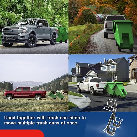 ELITEWILL Wheeled Trash Can Couplers to Hook Multiple Wheeled Trash Containers